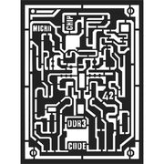 STAMPERIA Stencil Curcuit Board 15x20cm KSAT04